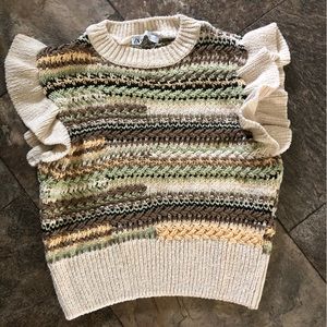 ZARA knitted sweater tank